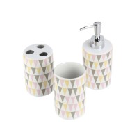 Shopping Bathroom Accessories with Decal Ceramic Bathroom Set in Bathroom Sets