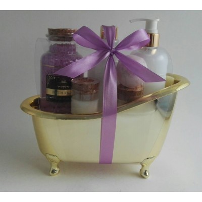 Lavender bath tub gift set for immediate shipment